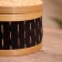 Wicker basket with a lid, from bamboo 20x20x23 cm