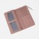 Women's wallet on the button, pink color