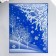 A set of decorative stickers "Winter Forest" 30x38 cm, set 2pcs