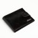 Male purse on the button, Textura, for cards, for coins, black color