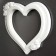 Photo frame "Heart" white 16x13.5cm