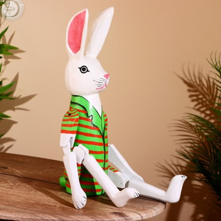 Souvenir "Hare" hanging paws, wood 80 cm-1