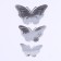 Set for decorating "Butterflies", 12 pieces, silver color