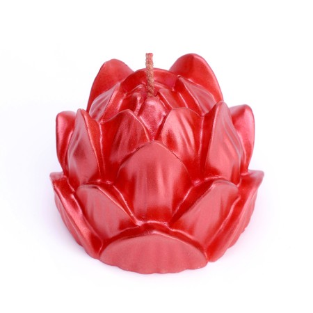 Figure candle "Lotus", 6.6x6.5 cm, red-2