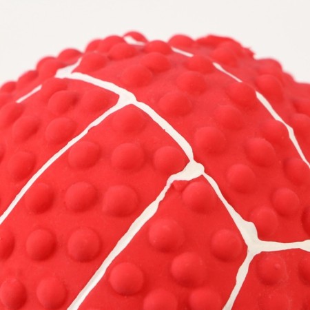 Bruttered toy for dogs from Latex "Volleyball", 7.5 cm, pink-2