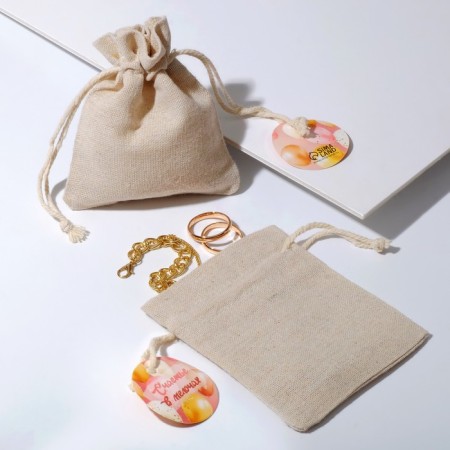 Gift bag "Lenon" Happiness, 10 × 12 cm, cream color-1