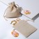 Gift bag "Lenon" Happiness, 10 × 12 cm, cream color