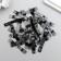 Tough suspension for paintings, photo frames metal (set 40 pcs) black 4x0.5 cm