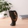 Vase Ceramics "Profile" 12x23 cm, black