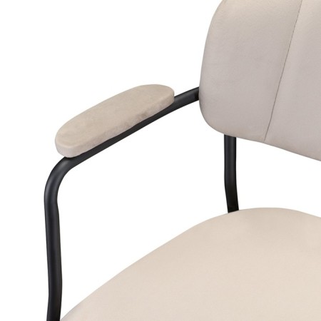 Eirill chair, 530 × 590 × 770 mm, velor, gray-beige color-4