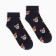 Women's socks "Corgi with glasses", blue color, size 38-40