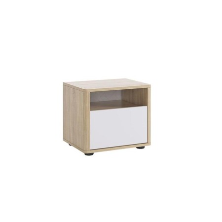 Bedside table, 450x404x455, sonoma oak/white