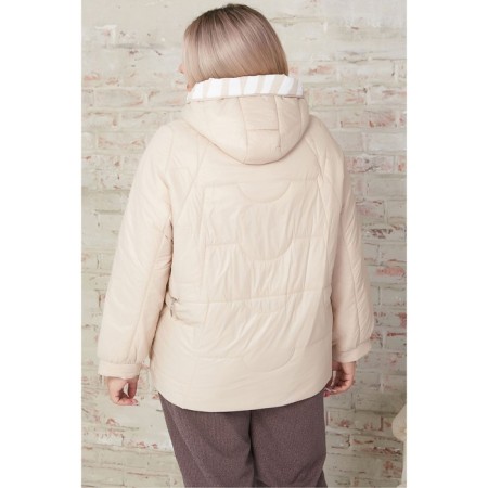 Women's jacket, size 64, beige color-4