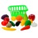 Set "Fruits and Vegetables" in the basket, 17 objects, color mix
