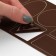 A set of patch for outerwear, adhesive, sheet 10 × 18 cm, 10 pcs, brown color