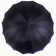 Umbrella - semi -automatic cane "plain", two -layer, 16 knitting needles, r = 52 cm, black/blue color