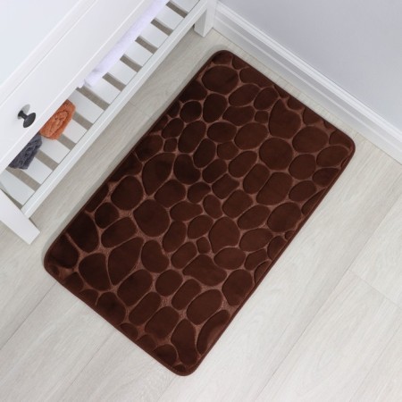 Savanna Memory Foam bath and toilet rug, 50 × 80 cm, brown color-1