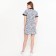 Women's dress, color gray melange, size 46