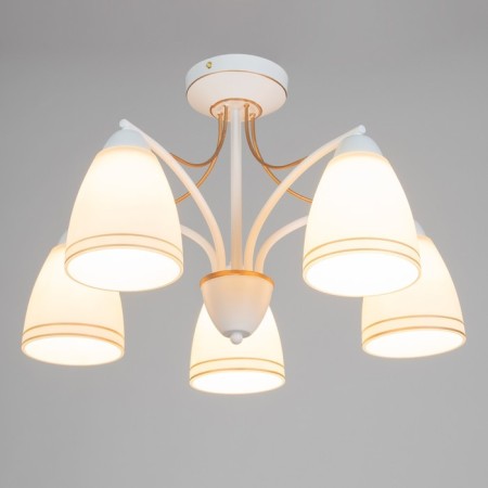 Franix chandelier 5he27 40w is white 54x54x30 cm Bayerlux-1