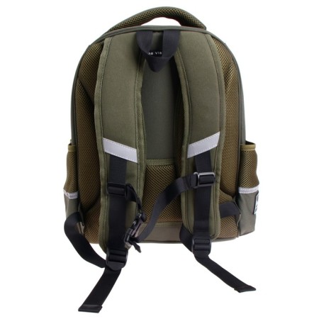 Frame backpack 38 x 30 x 20 cm + pencil case, Bruno visconti "military pattern. Defenders of the sky"-4