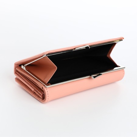 Women's wallet on magnets, pink color-3