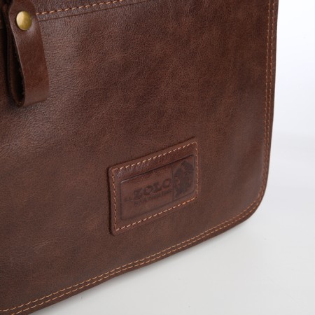 Male bag, xl zolo, brown color-2