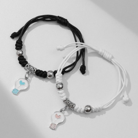 Bracelets "Demetrons" bulbs with heart, color, 7 cm-2