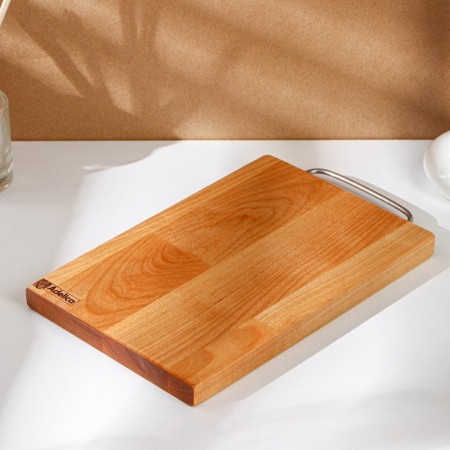 Groot board with a metal pen ADELICA, 24 × 16 × 1.8 cm, saturated with mineral oil, birch-1