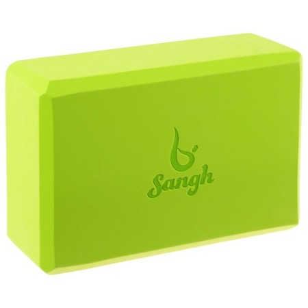 Sangh yoga block, 23x15x8 cm, green color-4