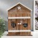 Klyuchnitsa tree 6 hooks "House with heart shutters" 29.5x22.5x6 cm