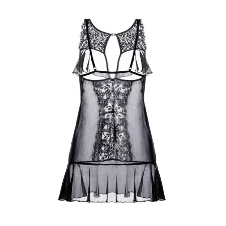Combination Erolata Lingerie Collection with open breasts, black, size 50-52-9