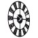 Watching clock, interior "darts", silent, d-35 cm, black, aa