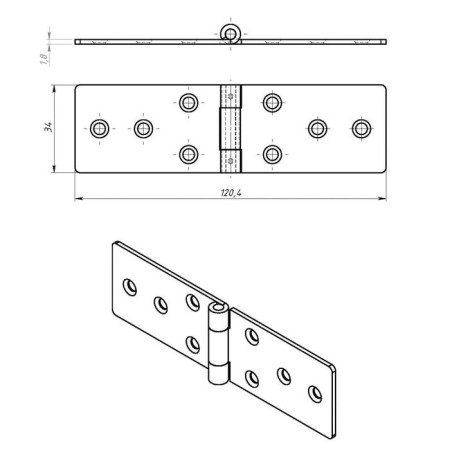 Loop card tundra, 120x34 mm, without coating, 1 pc.-4