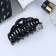 Hair crab "Scarlett" curls large flower, 9 cm, black