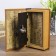 Safe wood book to the leatherette "ship" 21x13x5 cm