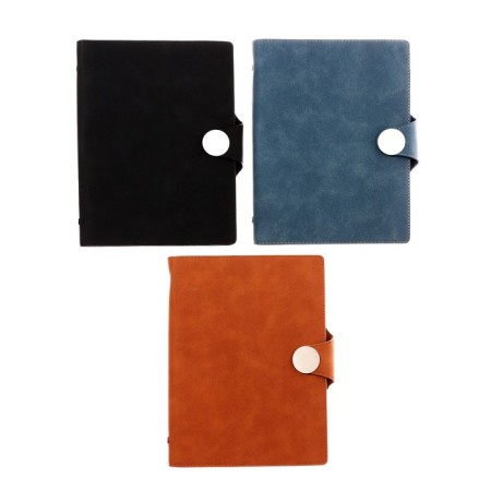 Organizer on the rings, A5 format, 90 sheets, line, with a knife, cover of the leather mix