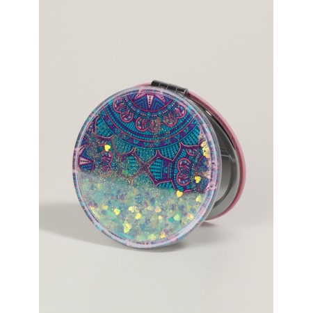 Folding mirror "Mandala", d = 7.2 cm, with an increase, the color of the mix-1