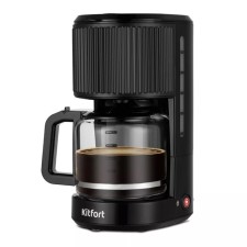 Coffee machine KitFort KT-7236, drip, 1080 watts, 1.25 l, black