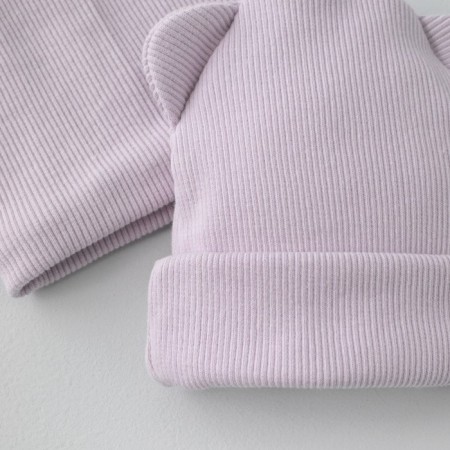 Kinderlitto Piccolino Kinderlitto kit, 2 items: hat, snood, age 3-6 months, color Lilac-1