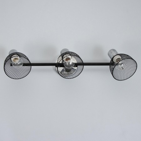 Madoka Lamp 3x60W E14 Black/Chrome 57x10x19.5cm-5