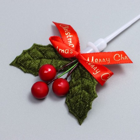 Decor for creativity "New Year's branch", in the set of 3 pcs., Size 1 pc. - 9 × 6 × 1 cm-3
