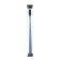 The toothbrush is soft, in the tube, blue