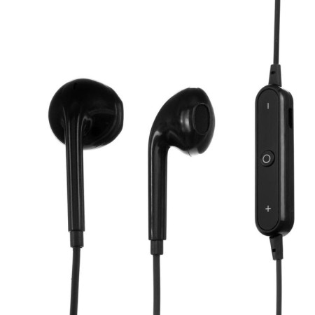 Red Line BHS headphones - 01, wireless, inserts, microphone, BT4.1, 55 mAh, black-1