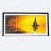 Carting clock is wall-mounted, interior "ship", 50 x 100 cm, on canvas, silent