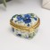 Coramics Coramics Heart "Blue Roses" 4,2x4.7x3 cm