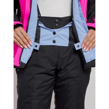 Ski costume female winter, size 44, pink color-9