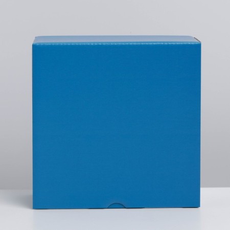 Gift folding box, packaging, “blue”, 15 x 15 x 7 cm-4
