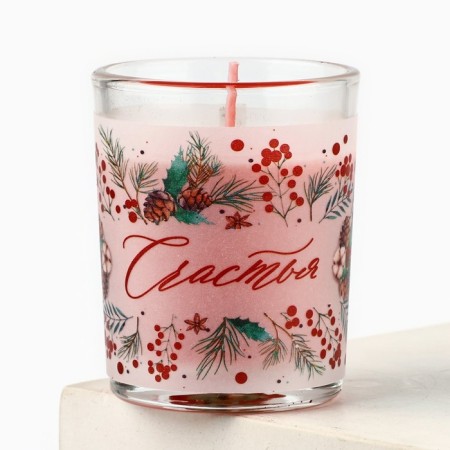 New Year's candles "New Year: Happiness", set of 3 pcs.-4