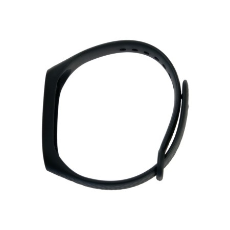 Mi Band 3/4 Luazon fitness bracelet strap, ribbed, black-2