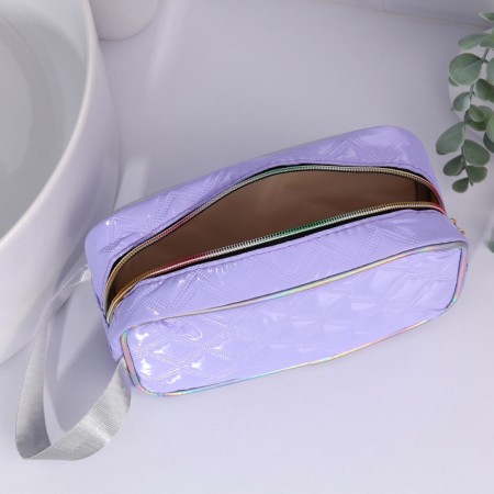 Lightning cosmetic bag, lilac color-3